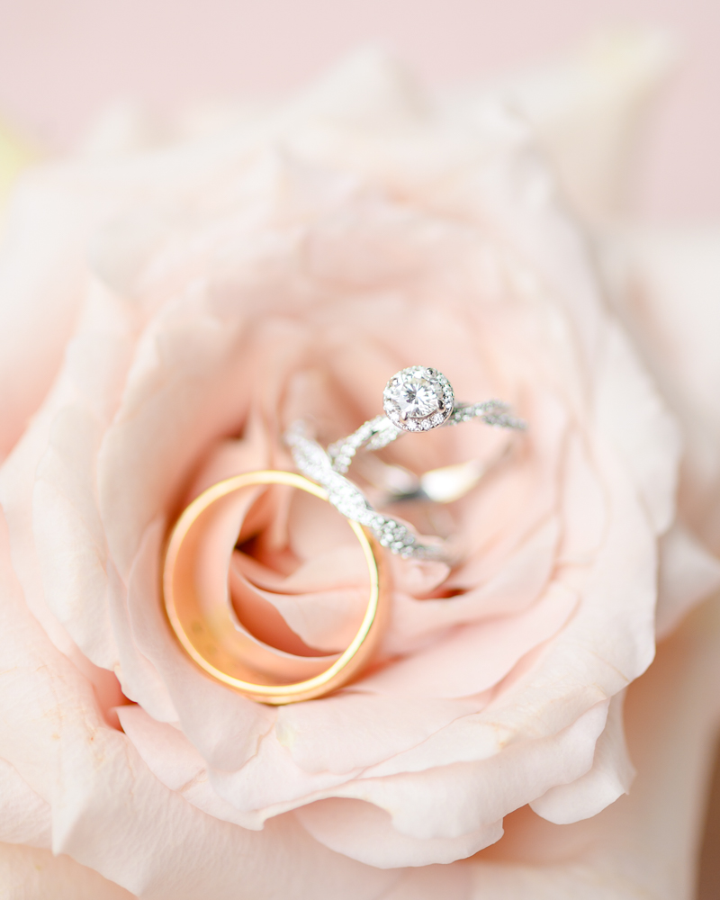 bride's ring and groom's ring